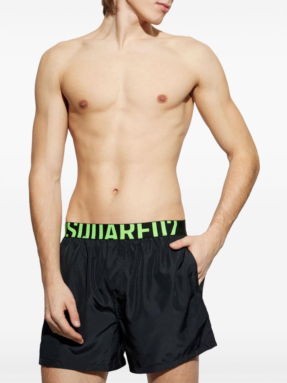 logo-waistband swim shorts Product Image