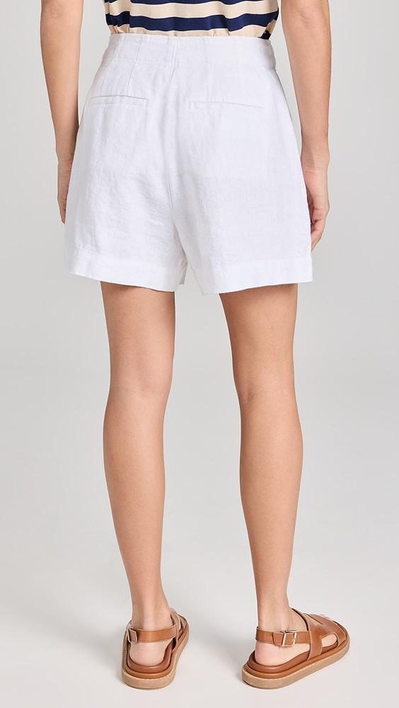 Madewell Refined Linen Clean Tab Shorts | Shopbop Product Image