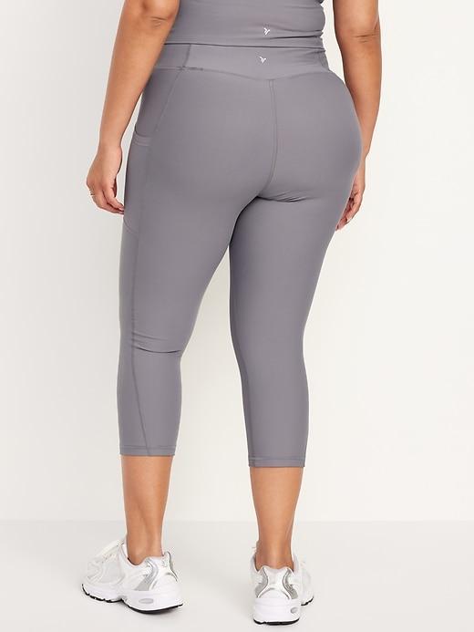 High-Waisted PowerSoft Crop Leggings Product Image