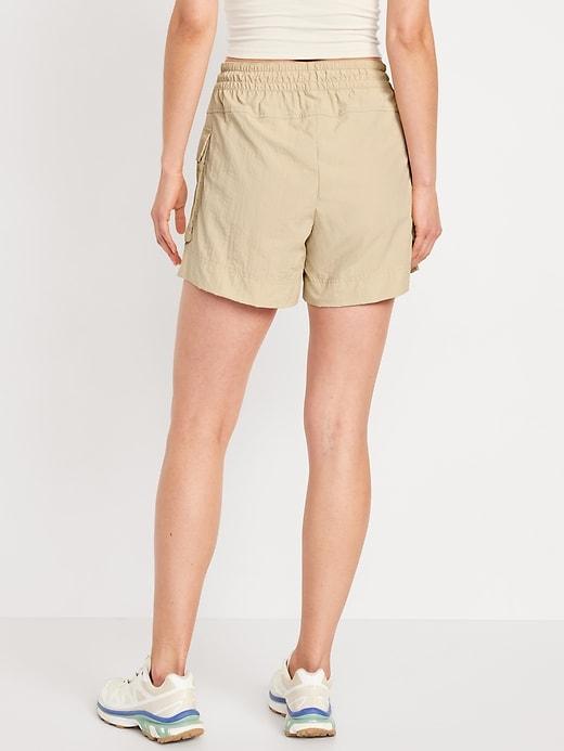 High-Waisted Cargo Utility Shorts -- 5-inch inseam Product Image