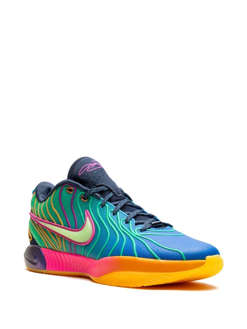 NIKE Mens  Lebron Xxi In Laser Fuchsia/photo Blue/vapor Green Product Image