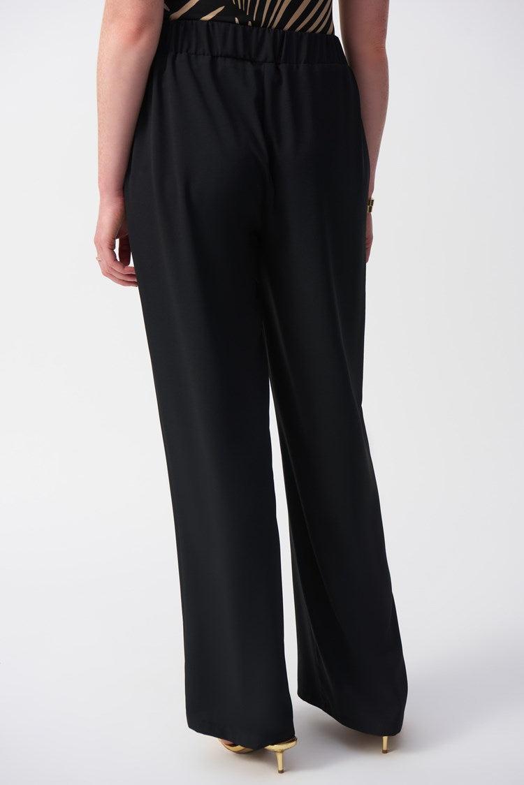 Textured Woven Wide Leg Pants Product Image