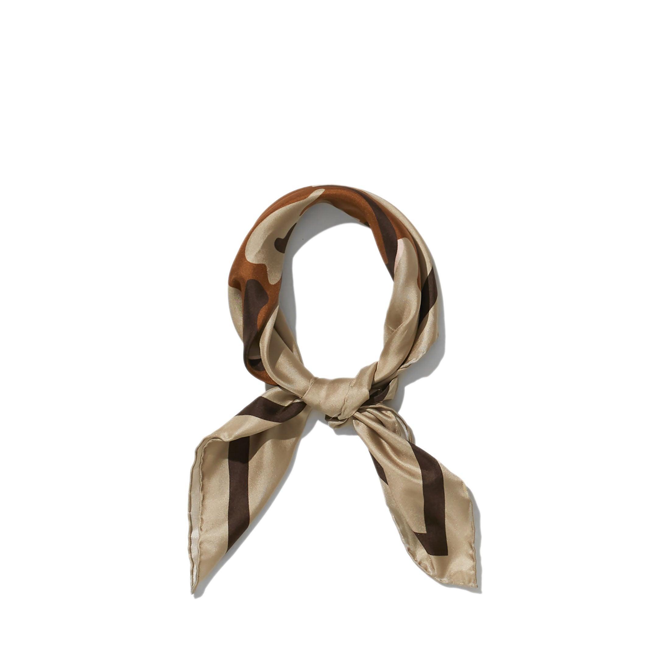 The Silk Mischa Deer Scarf - Sand Female Product Image