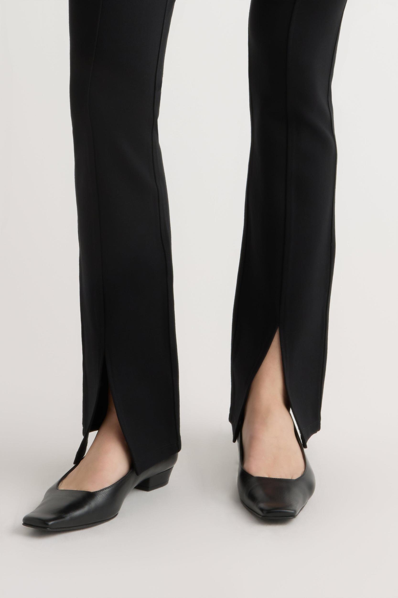 Cass Front-Split Ponte Stretch Pant Product Image
