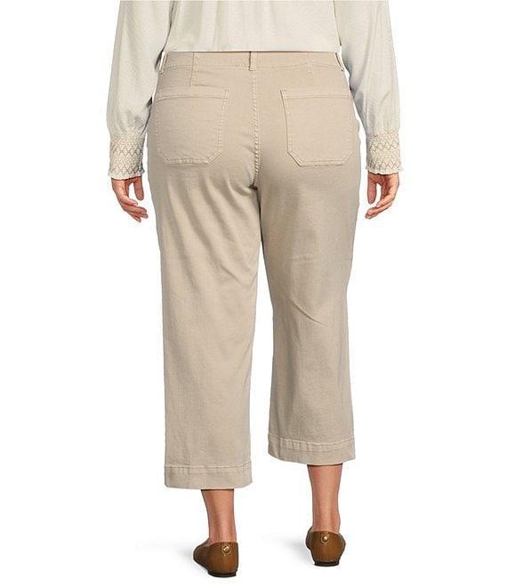 Nurture by Westbound Plus Size Patch Pocket Wide-Leg Cropped Pants Product Image