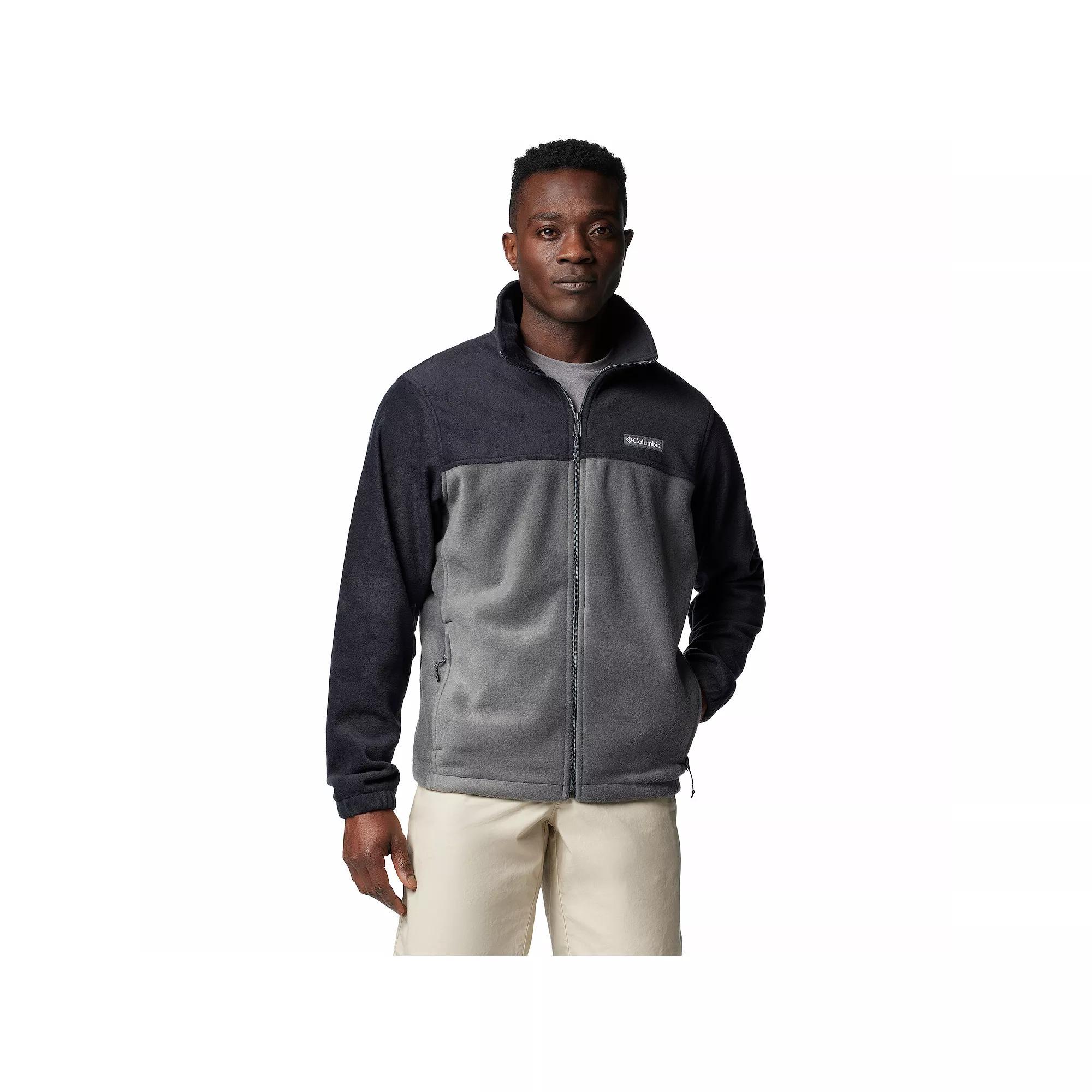 Men's Columbia Steens Mountain™ Full-Zip Fleece Jacket, Size: XXL, Black Grill Product Image