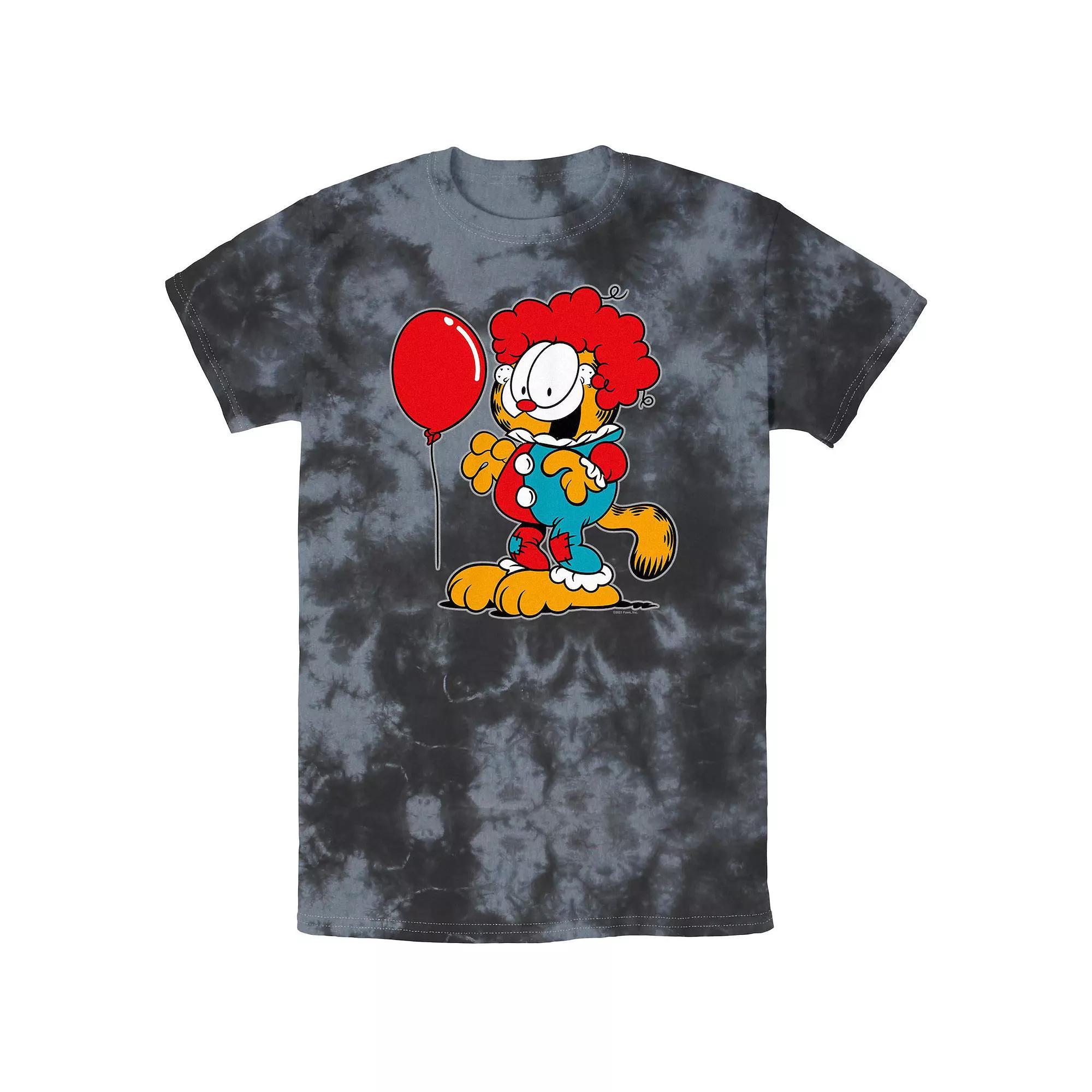 Men's Garfield The Cat Clown Bombard Wash Graphic Tee,  Product Image
