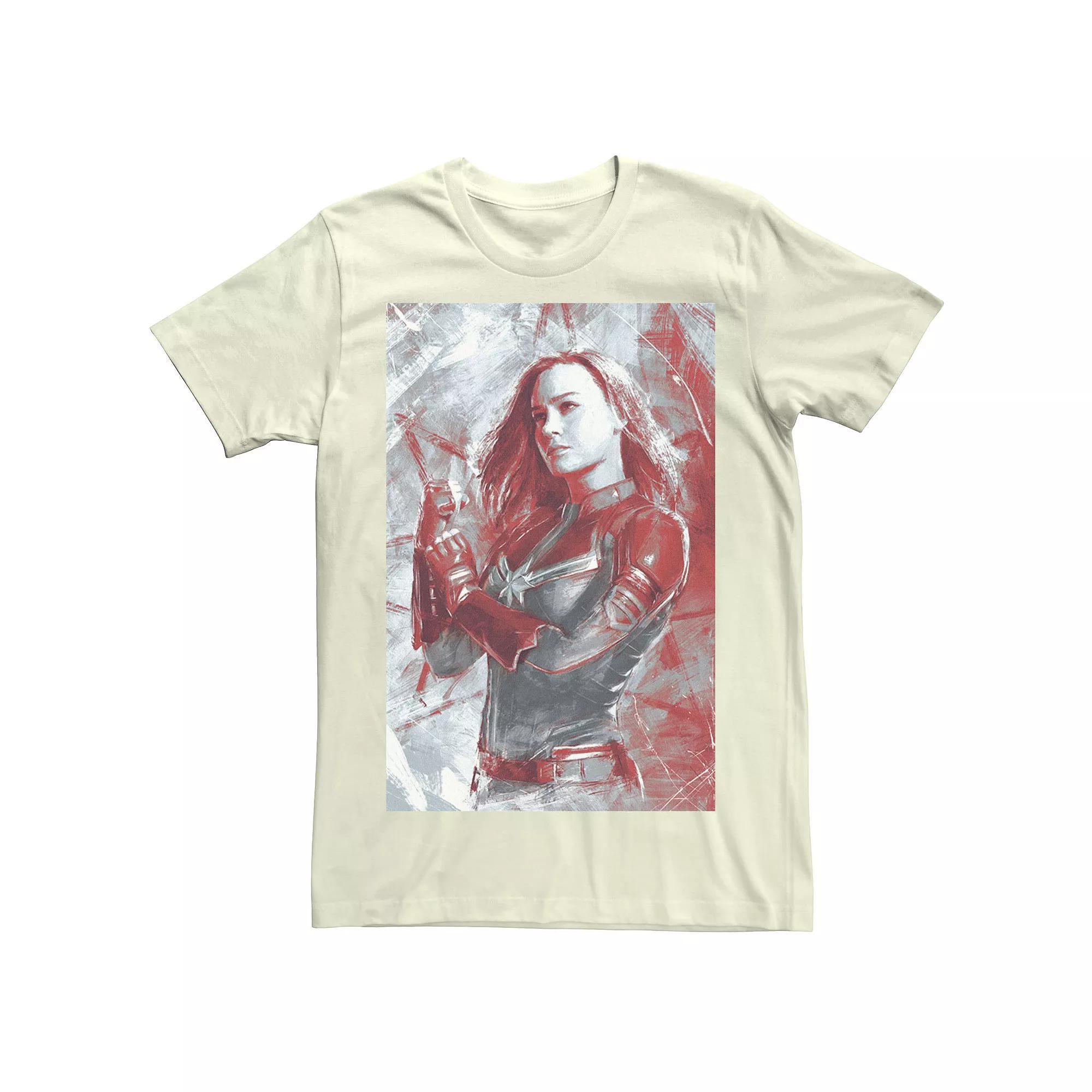 Men's Marvel Avengers: Endgame Captain Marvel Painting Tee,  Product Image