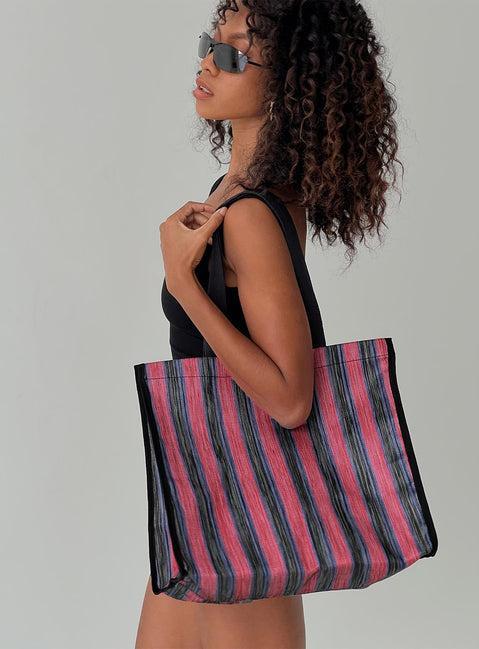 Stela Striped Tote Multi Product Image