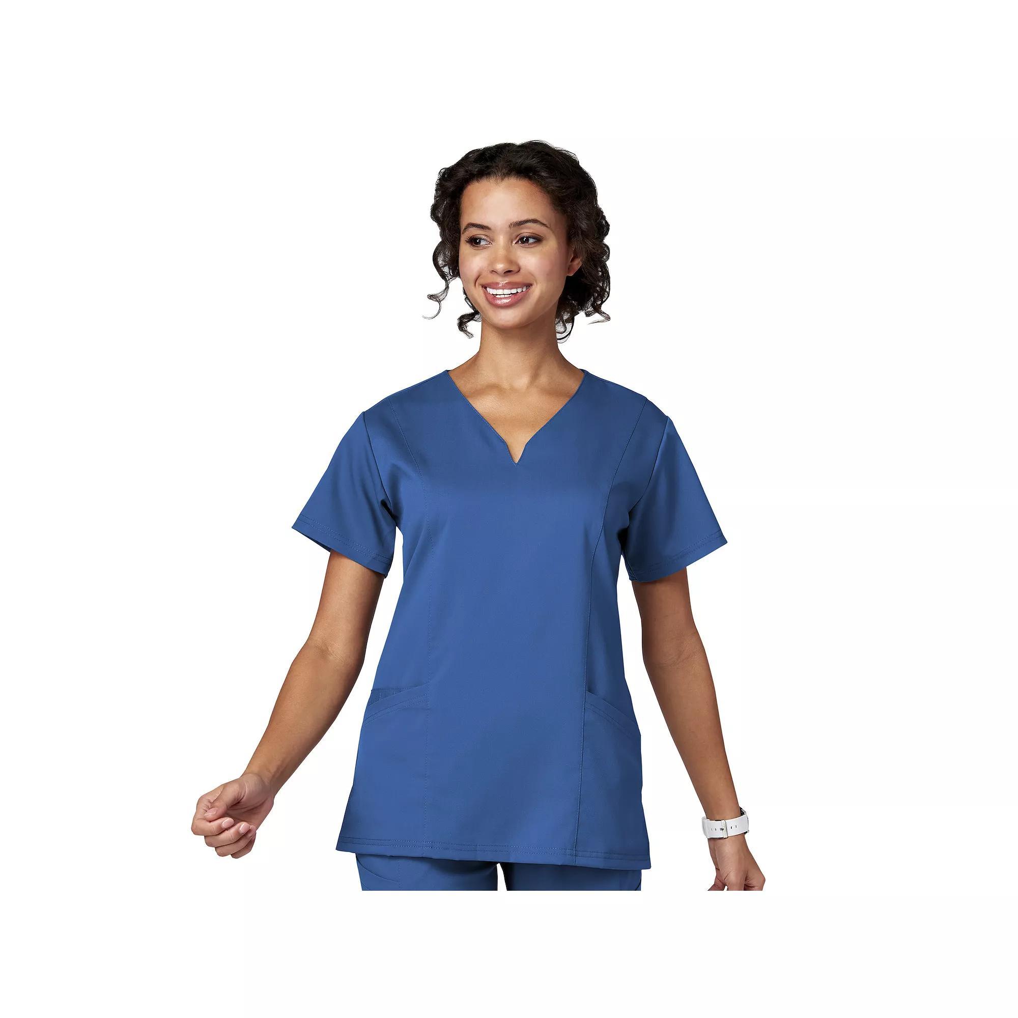 Women's Meta Labwear Ventral V-Neck Scrubs Top 15200, Size: Large, Royal Product Image