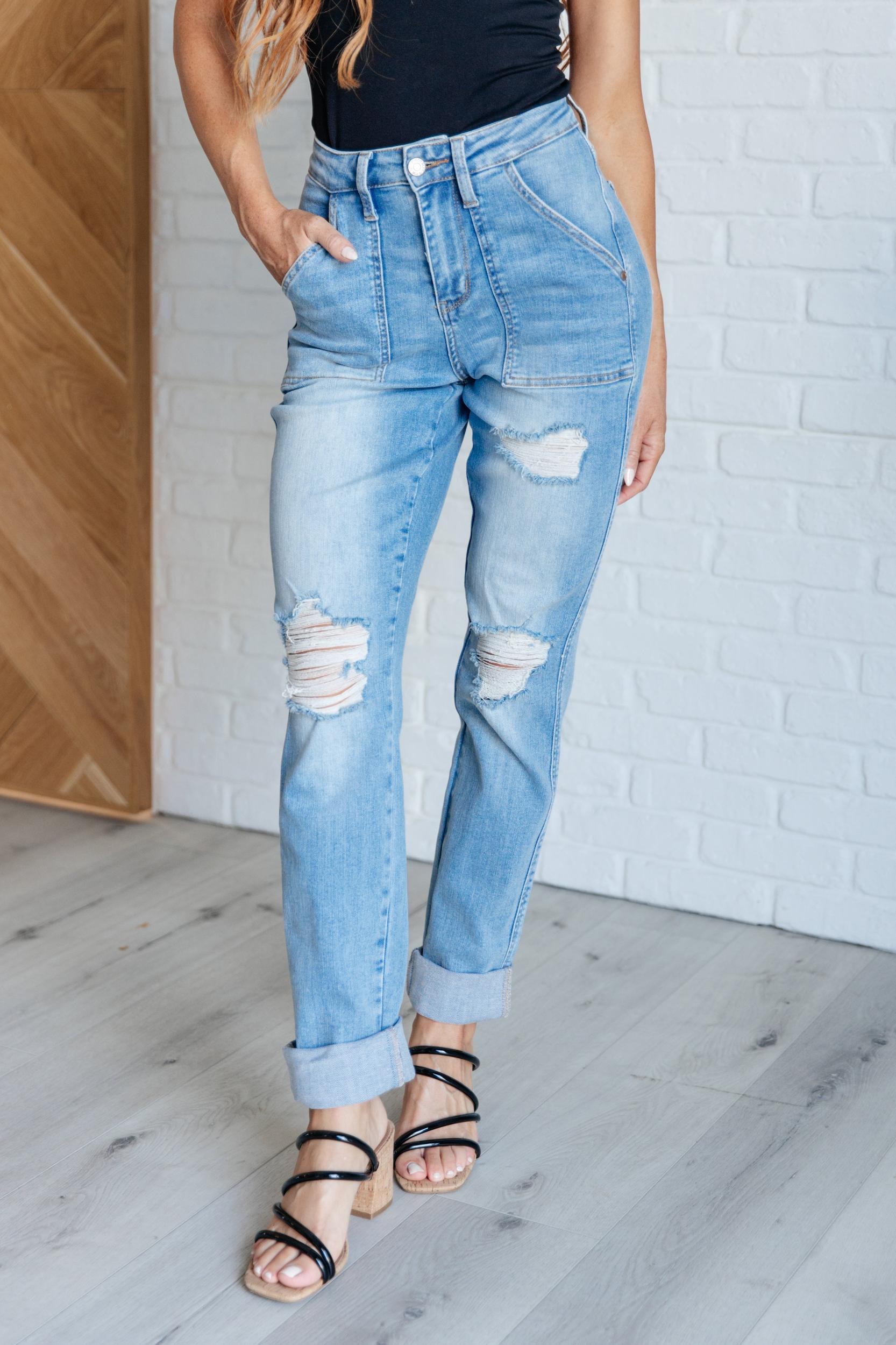 Lizzy Wide Leg Cropped Jeans *FS Product Image