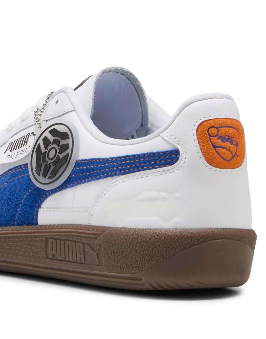 Puma Palermo Rocket League sneakers in orange Product Image