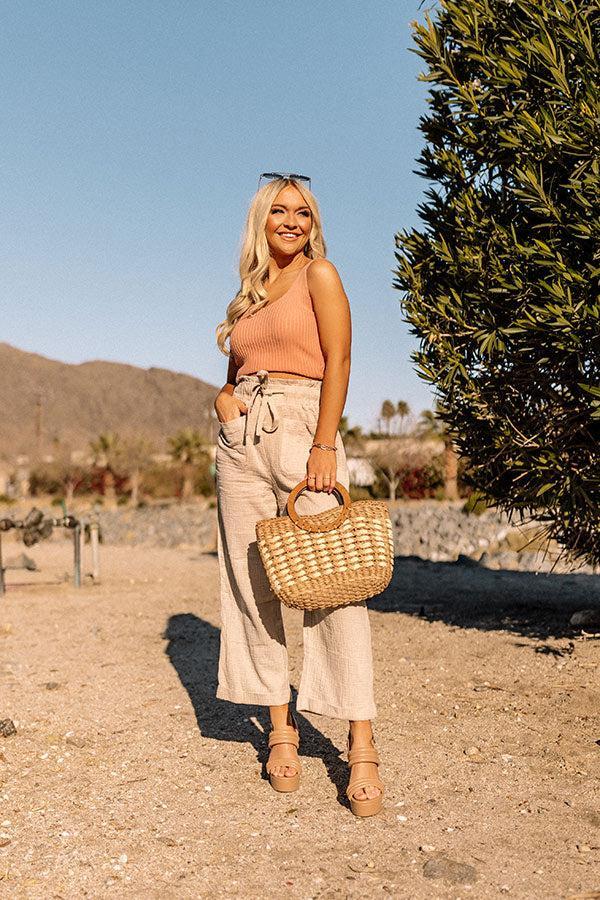 Cooling Off Shorts In Beige Product Image