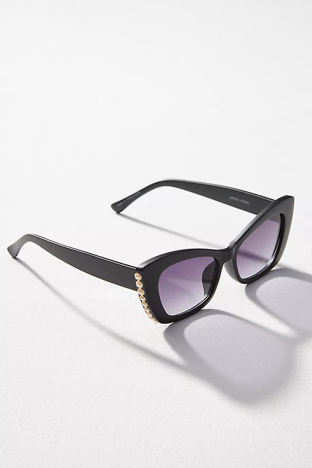 Pearl-Embellished Cat-Eye Sunglasses Product Image