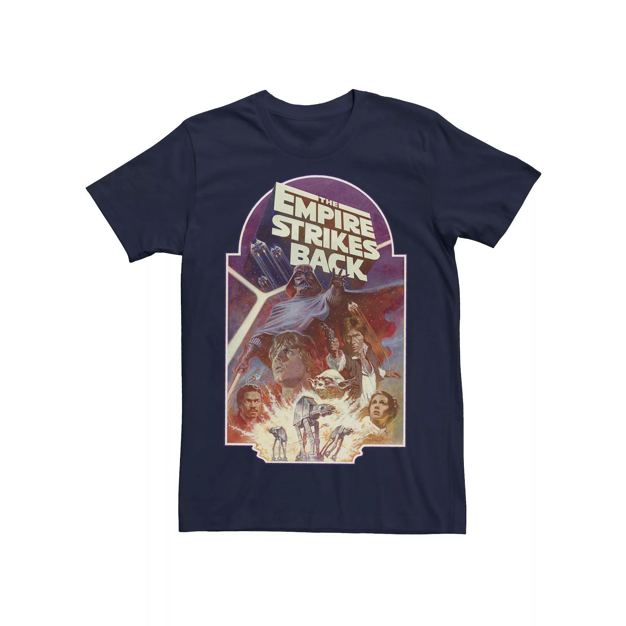 Men's Star Wars Empire Strikes Back Collage Poster Tee, Size: XL, Blue Product Image