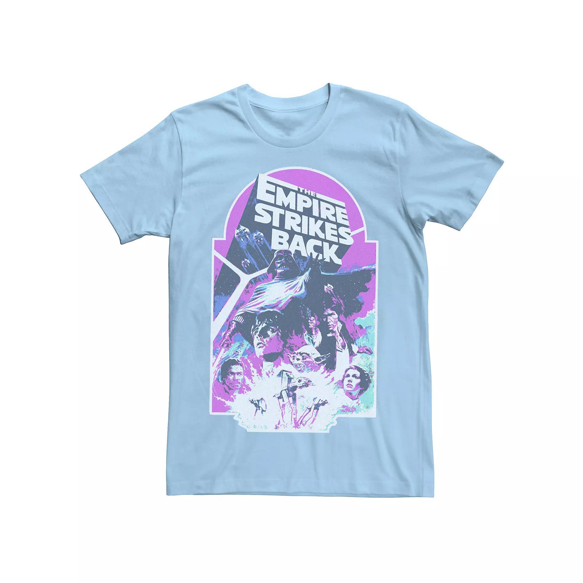 Men's Star Wars The Empire Strikes Back Neon Distressed Graphic Tee,  Product Image