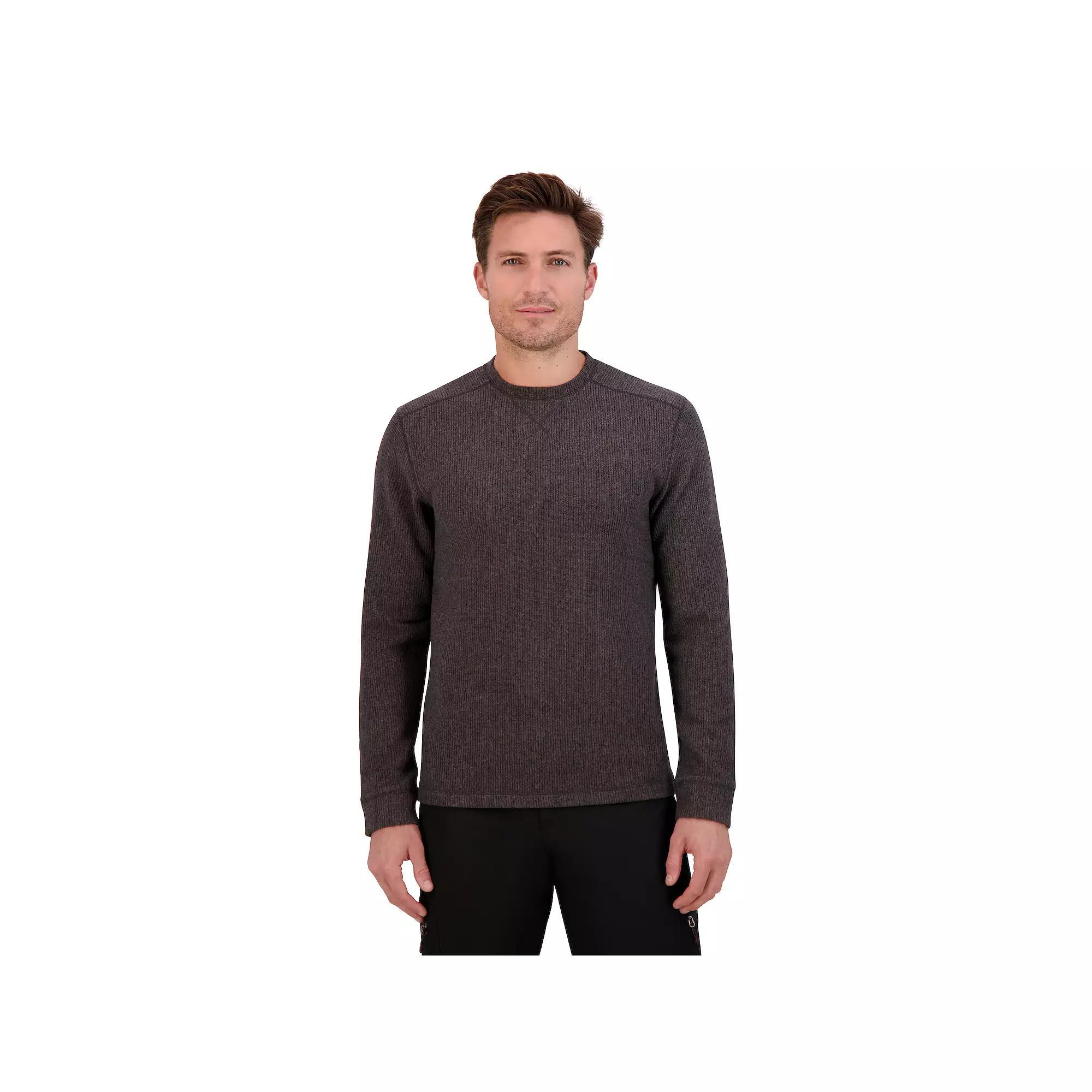 Men's ZeroXposur Brushed Crewneck Pullover Sweater, Size: Medium, Black Product Image