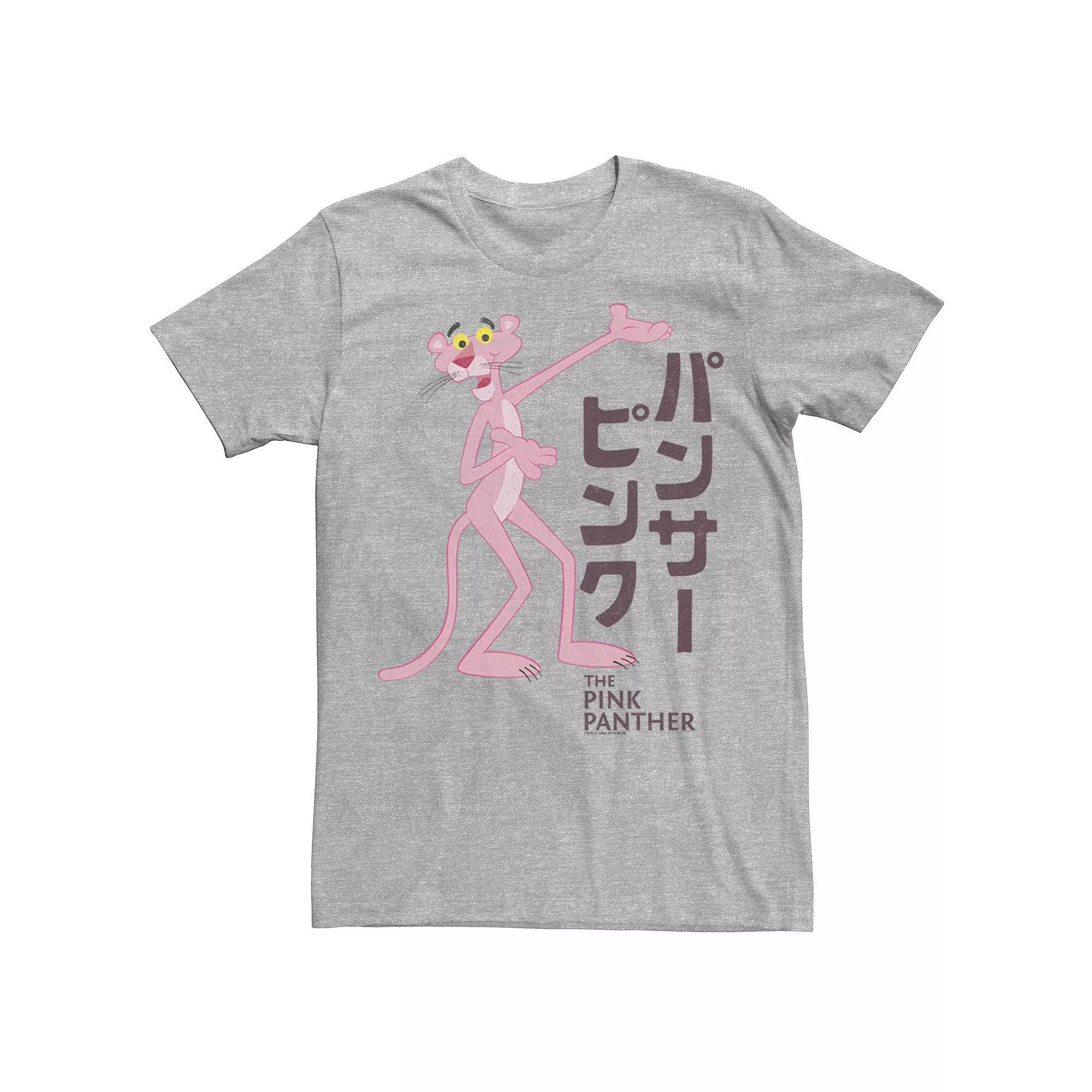 Men's Pink Panther Kanji Portrait Logo Graphic Tee, Size: XL, Ath Product Image