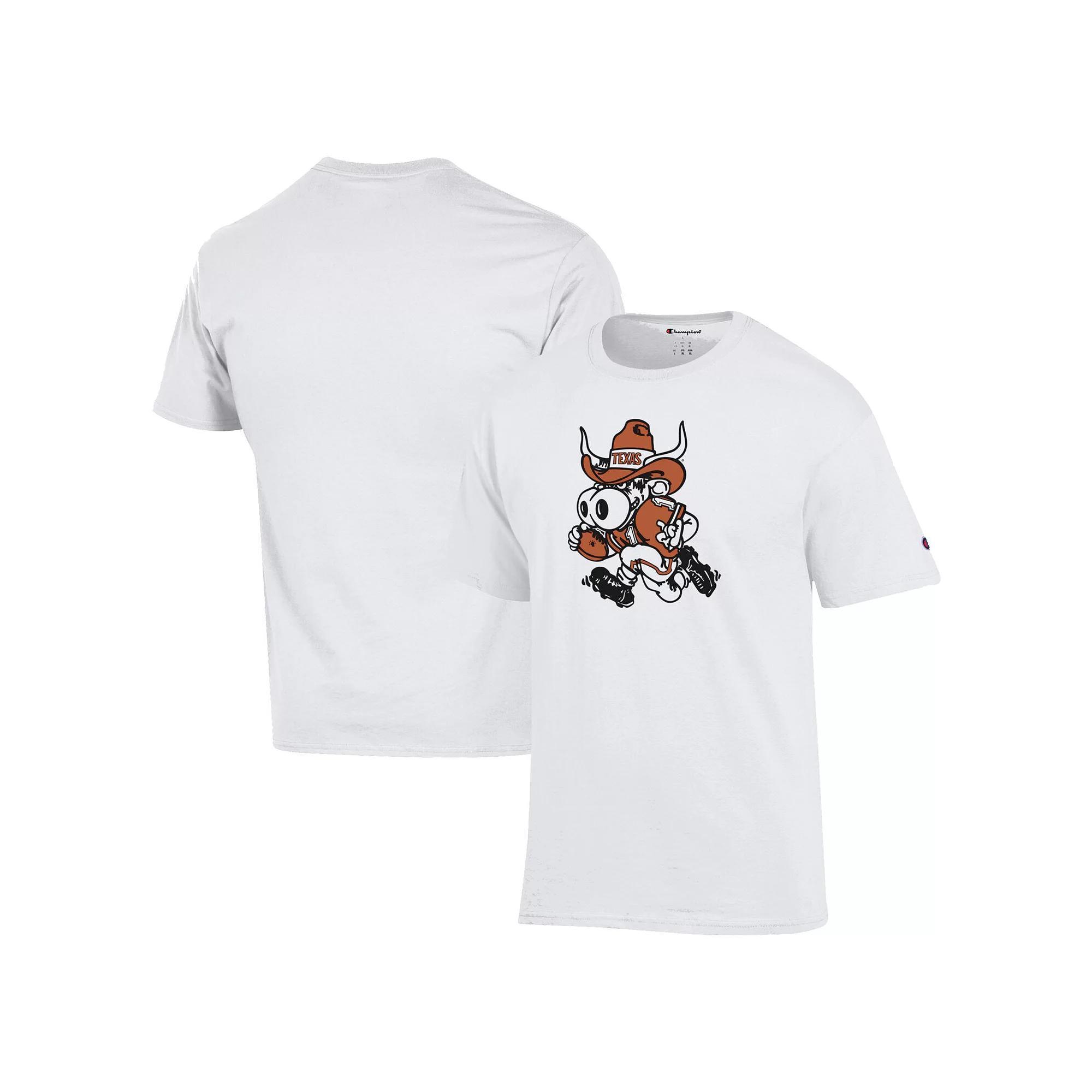 Men's Champion White Texas Longhorns Bevo T-Shirt,  Product Image