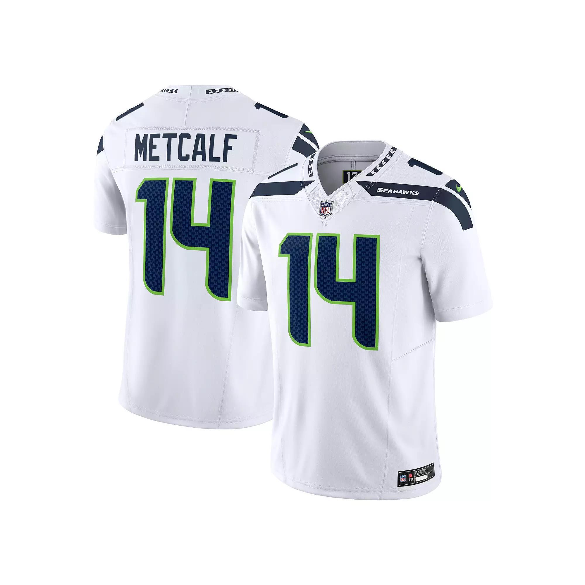 Men's Nike DK Metcalf White Seattle Seahawks Vapor F.U.S.E. Limited Jersey, Size: 3XL Product Image