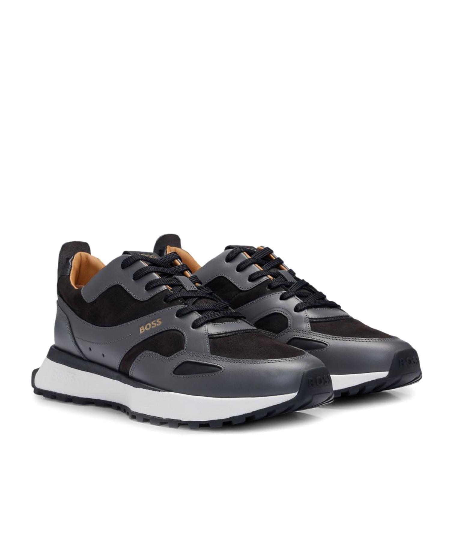 HUGO BOSS Laced Sneakers In Black Product Image