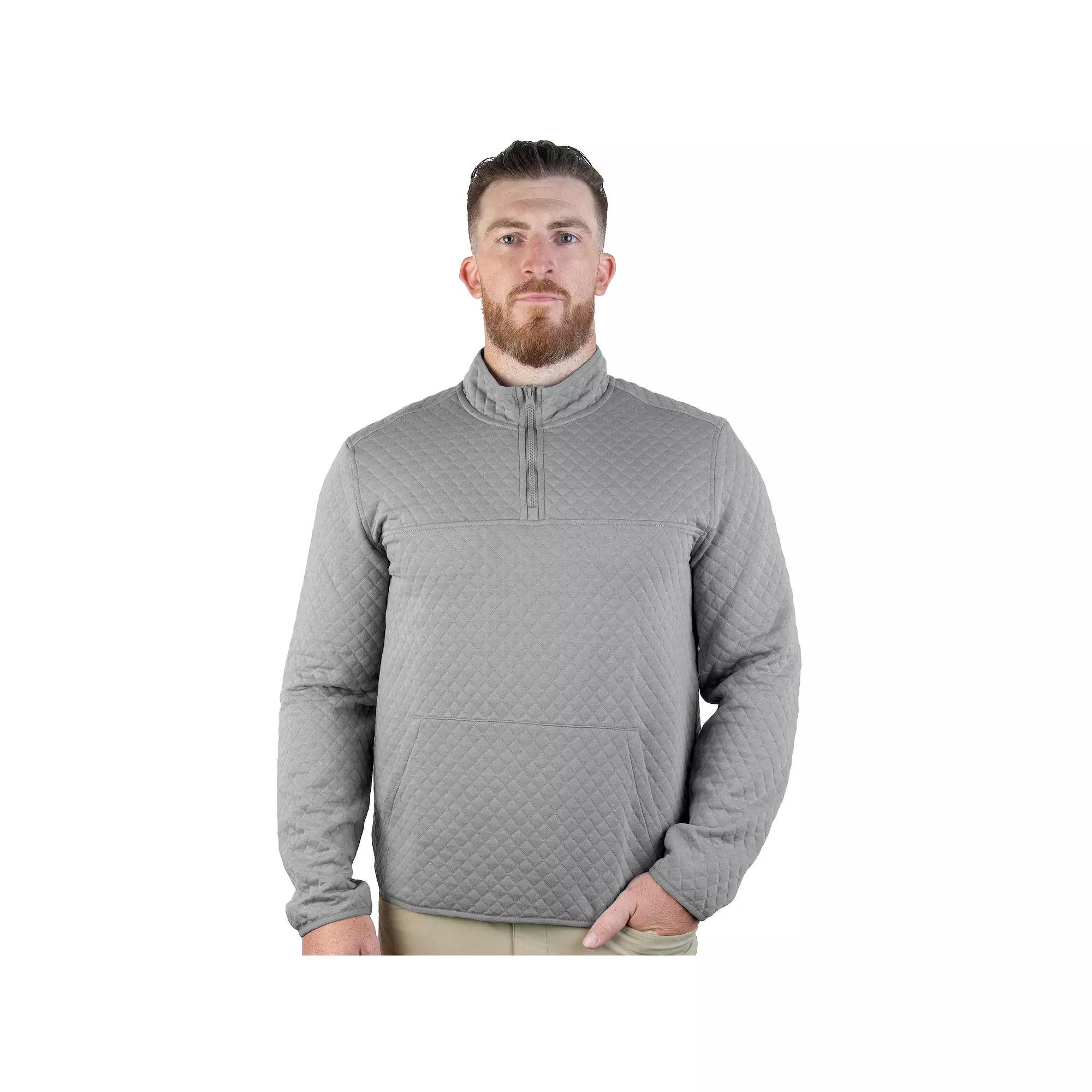 Men's Antigua Challenge 1/4-Zip Mockneck Top, Size: Medium, Skyscraper Product Image