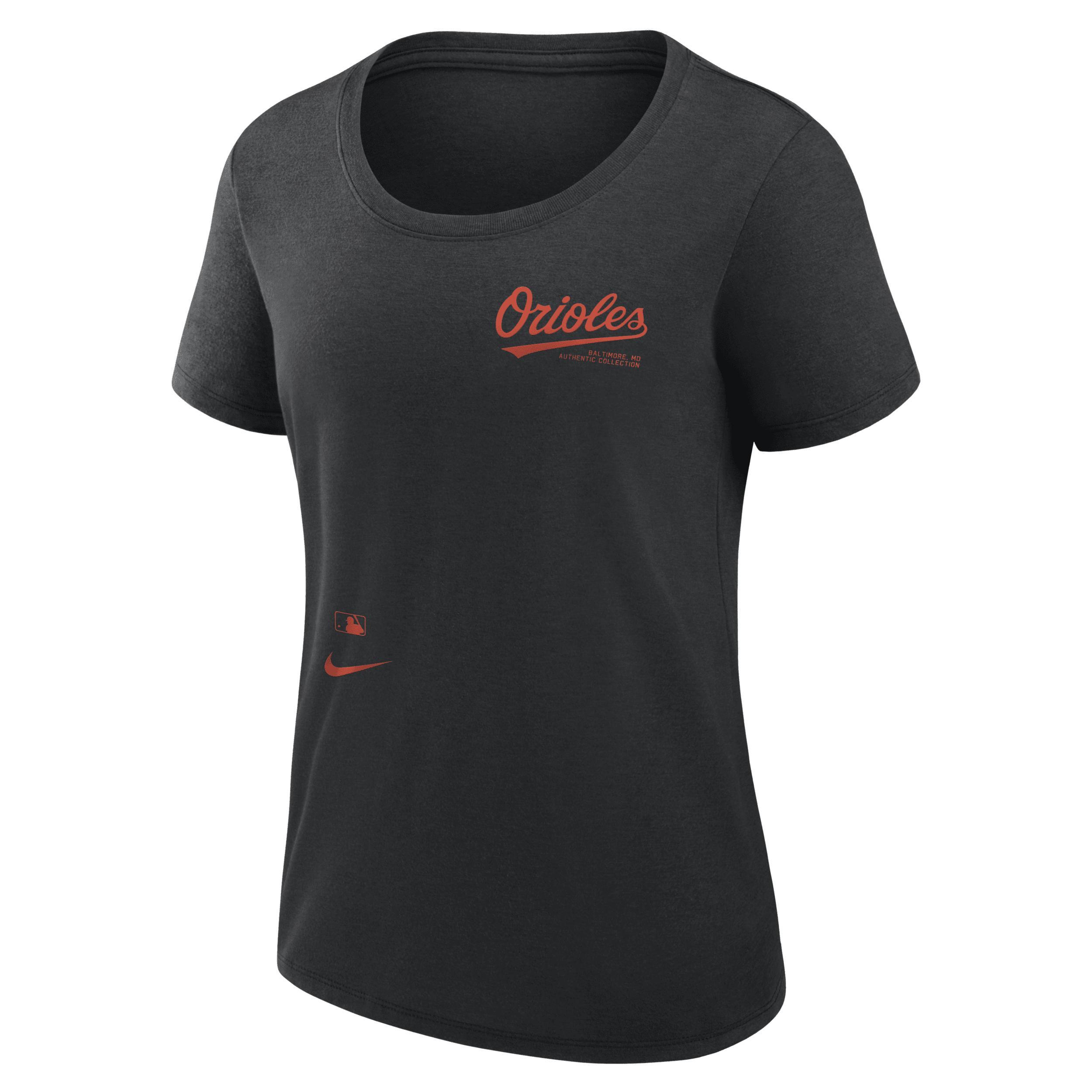 Womens Nike Brown San Diego Padres Authentic Collection Performance Scoop Neck T-shirt Product Image