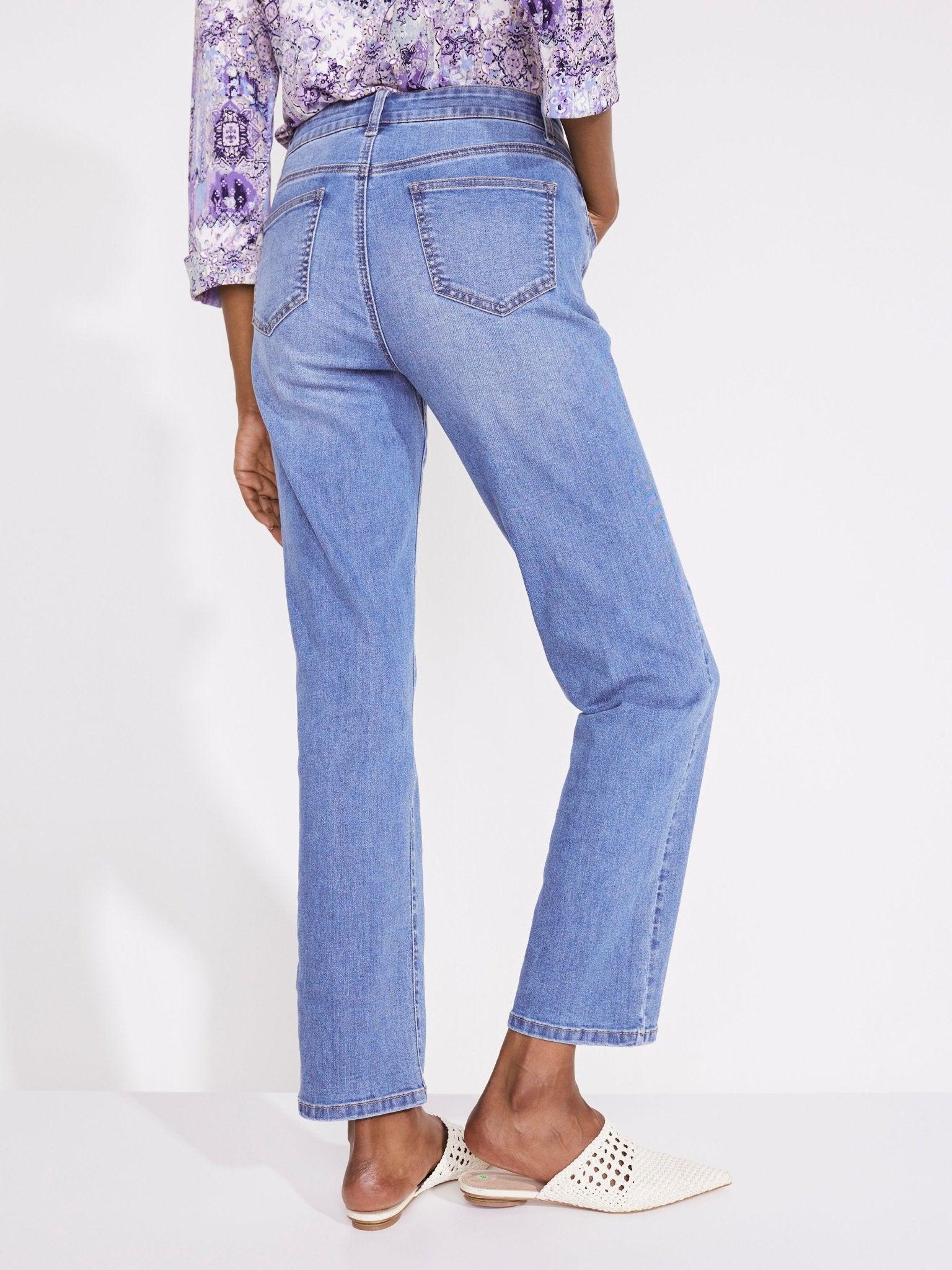 Westport Signature Straight Leg Jeans with Destruction Product Image