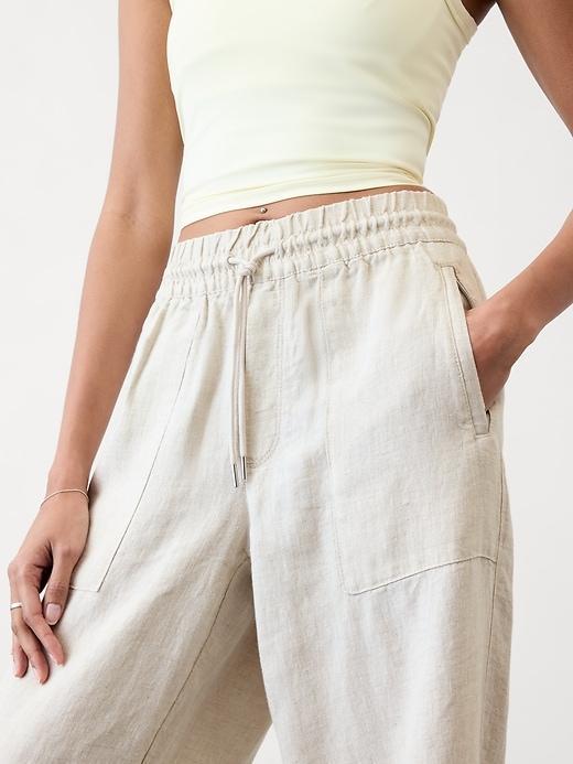 Retreat Linen High Rise Wide Leg Pant Product Image