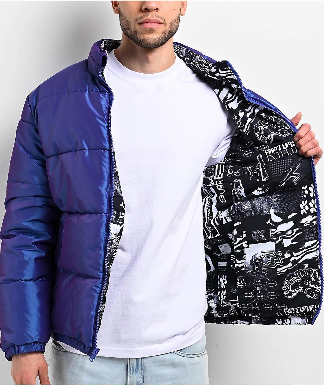 Vitriol Verso Purple Reversible Puffer Jacket Product Image