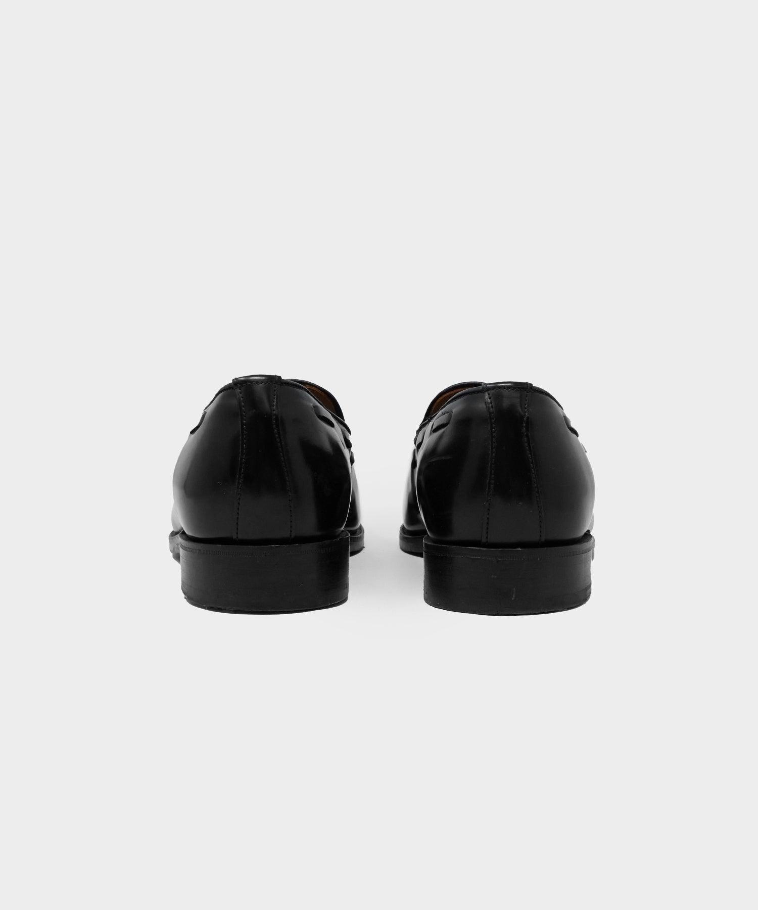 Todd Snyder x Sanders Tassel Loafer Black Leather Product Image