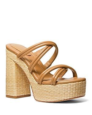 Womens Corrine 130MM Leather Platform Sandals Product Image