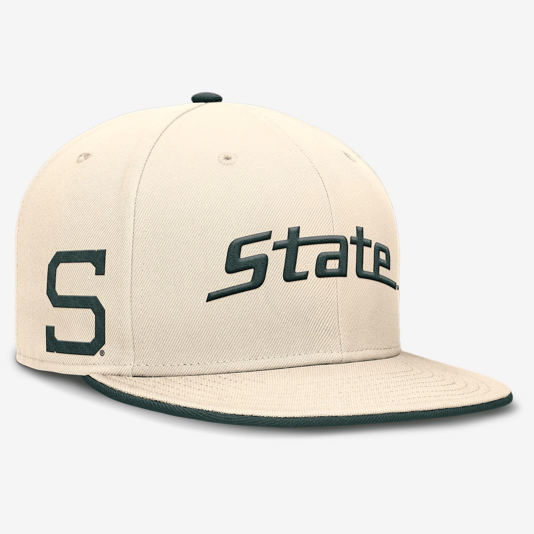 Michigan State Spartans Primetime True Nike Mens Dri-FIT College Fitted Hat | NC110C3DMST-4EN Product Image