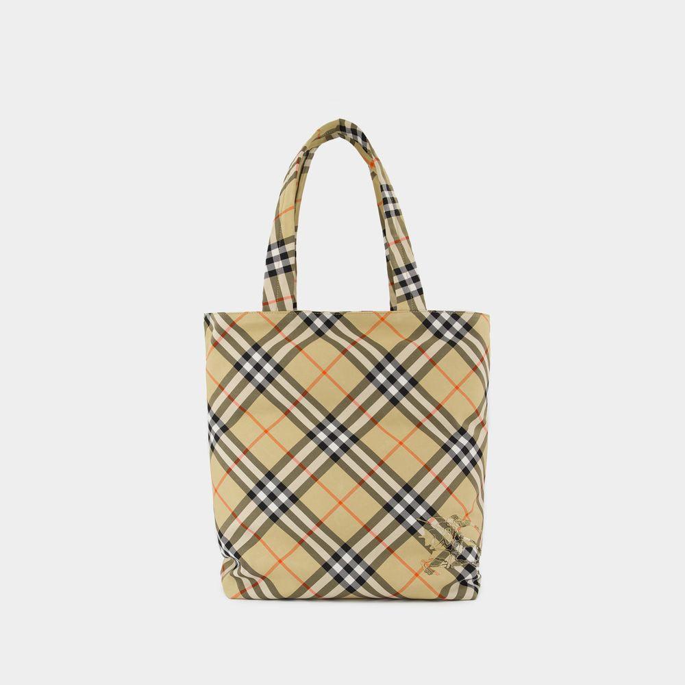 BURBERRY Classic Shopper Handbag In Beige Product Image