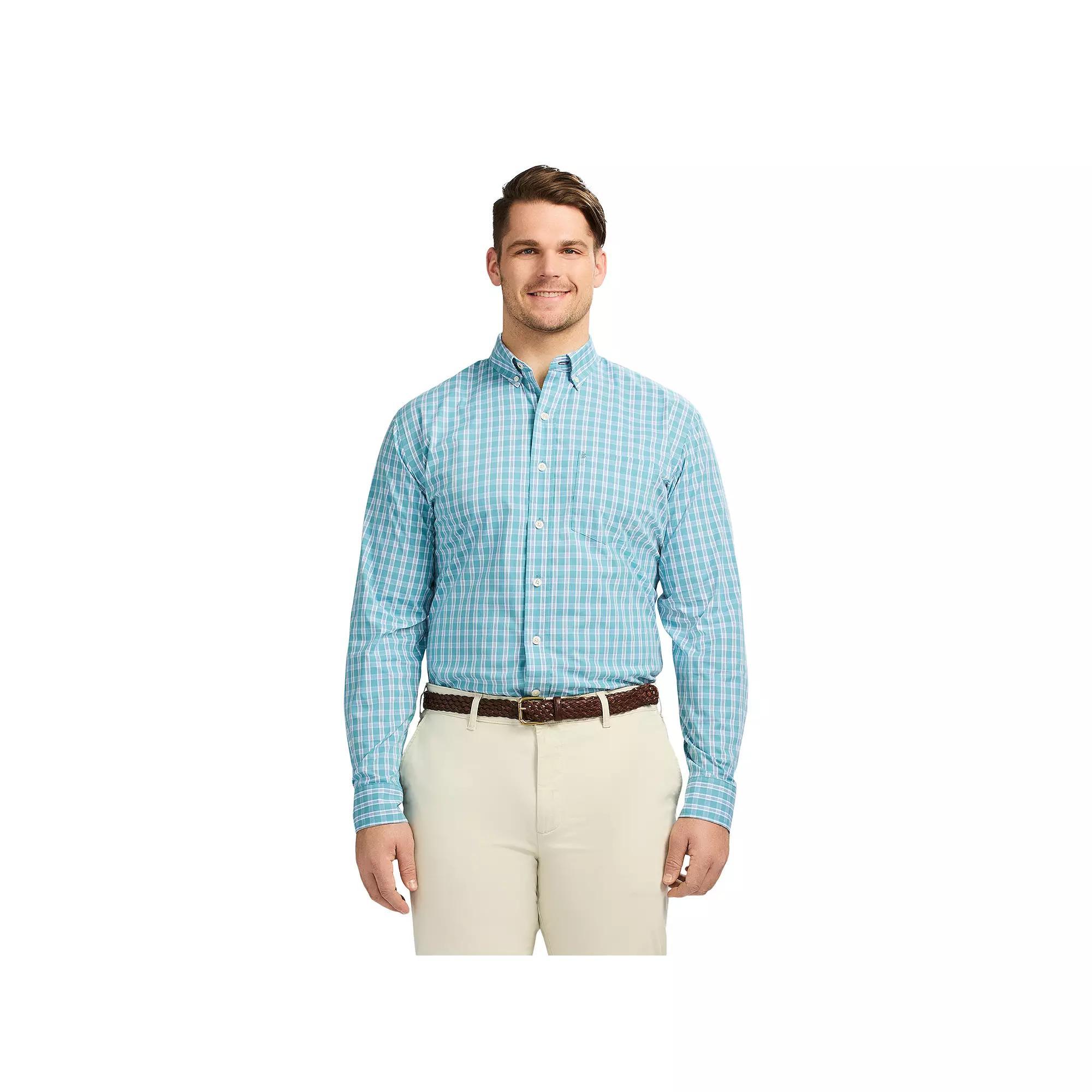 Big & Tall IZOD Performance Comfort Long Sleeve Button Down Shirt, Men's,  Product Image