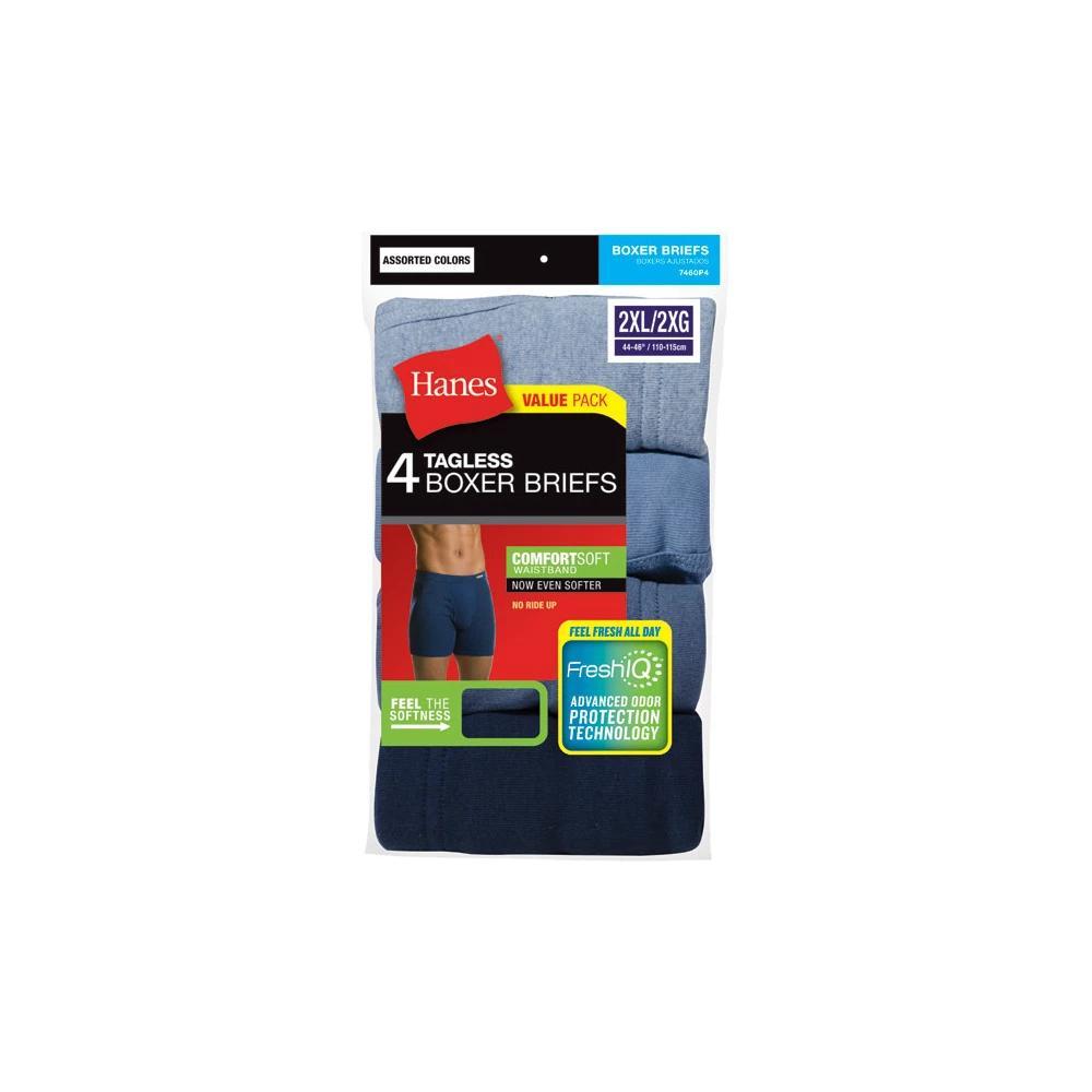 Hanes Men's Comfort Soft Waistband Boxer Briefs 5pk - Black/Gray L: Tagless, Breathable, Moisture Wicking, Machine Washable Product Image