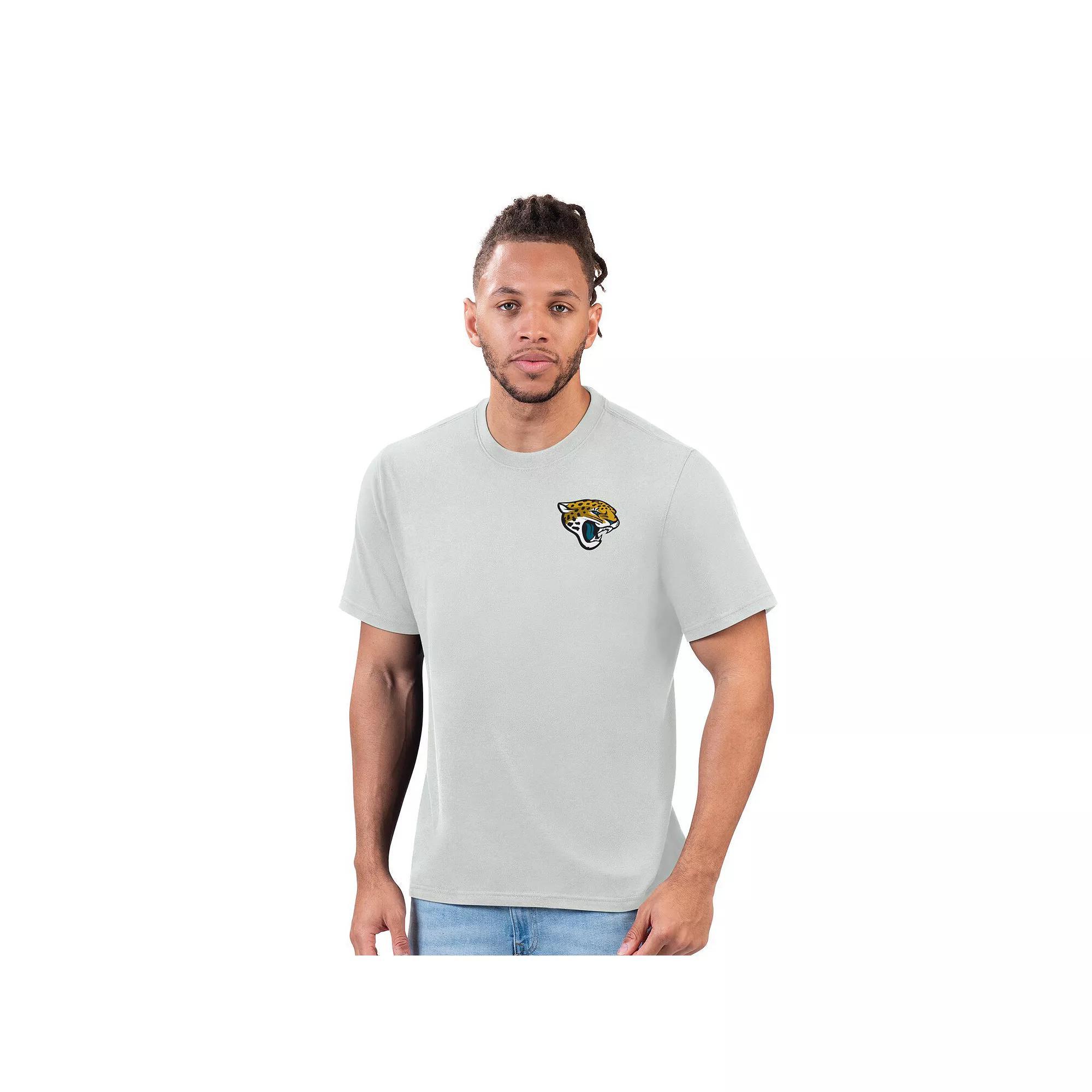 Men's Margaritaville Gray Jacksonville Jaguars Time Flies T-Shirt, Size: Large, Grey Product Image