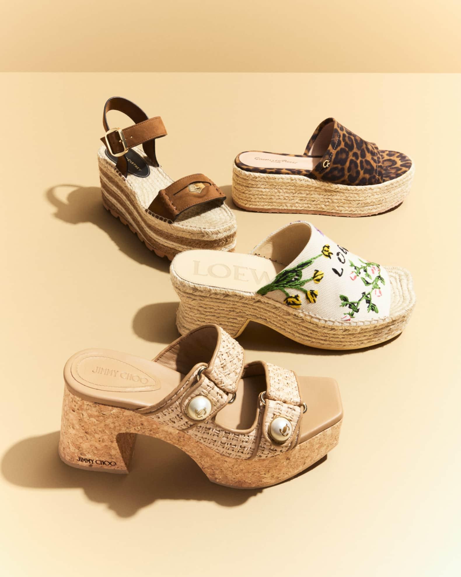 Leopard Slide Flatform Espadrilles Product Image