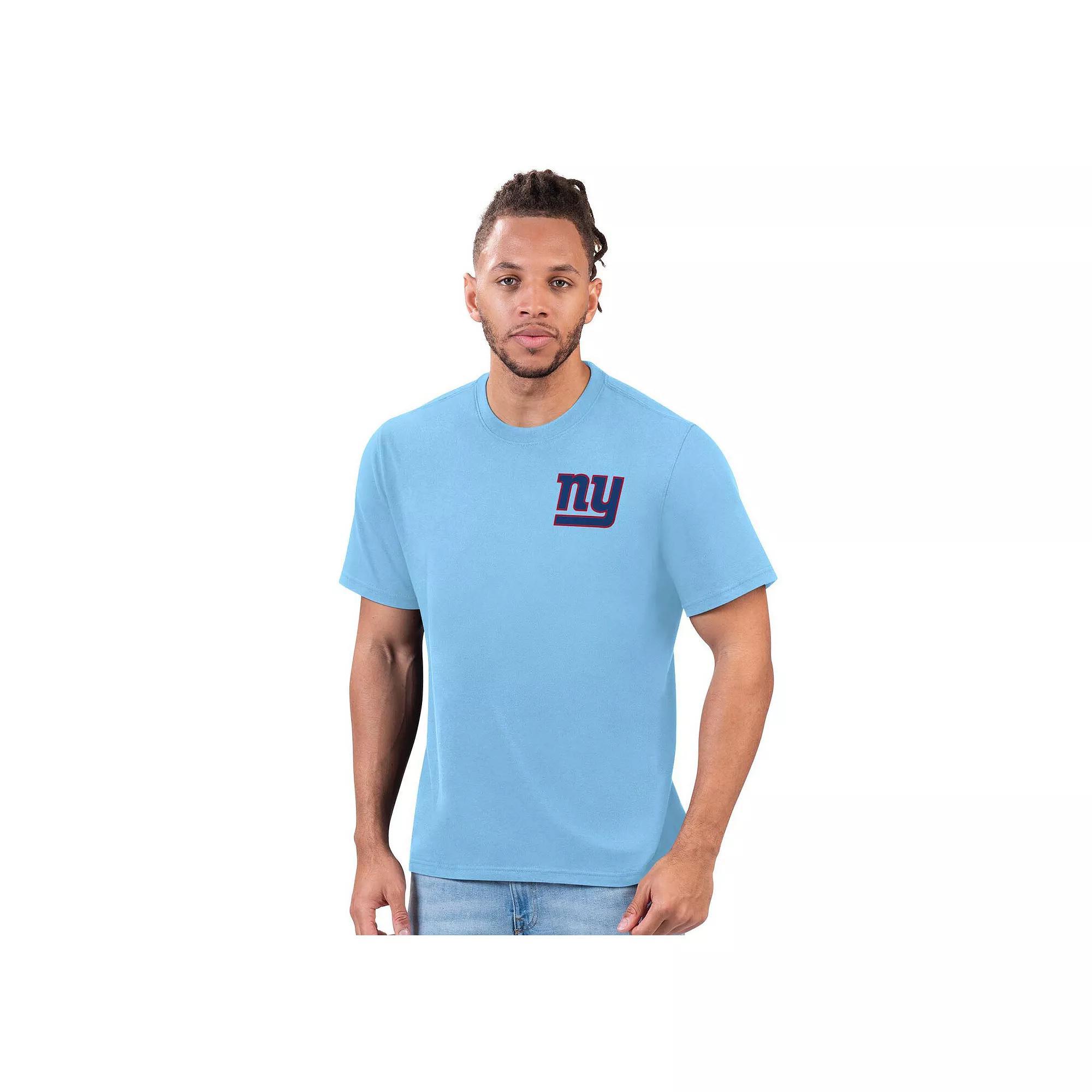 Men's Margaritaville Light Blue New York Giants Flip Flop T-Shirt, Size: Medium Product Image