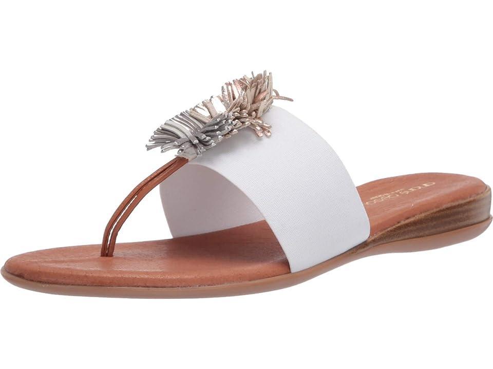 Andre Assous Novalee Featherweights Elastic Leather Fringe Thong Sandals Product Image