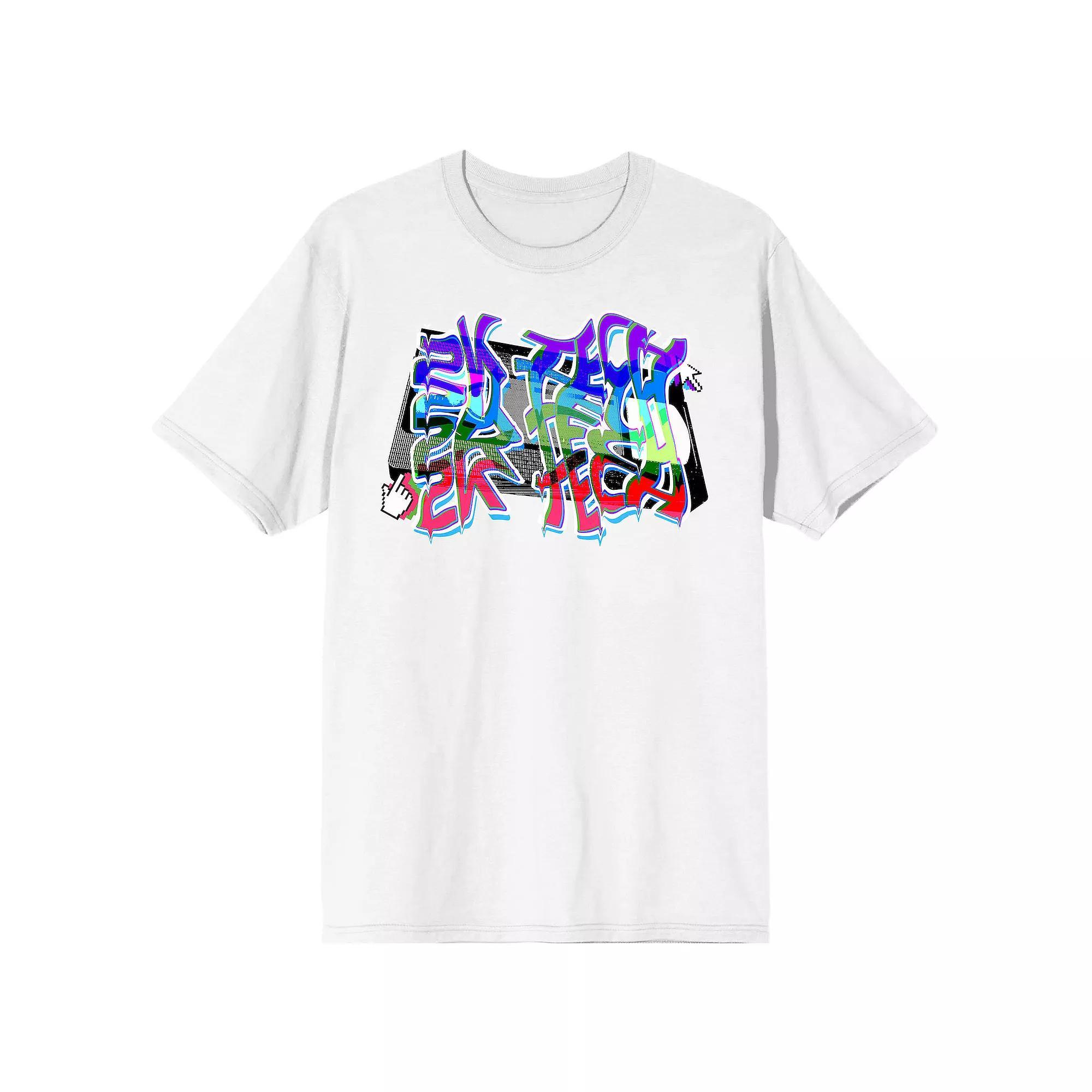 Men's K Tech Y2K VHS Tape White Tee, Size: Small Product Image