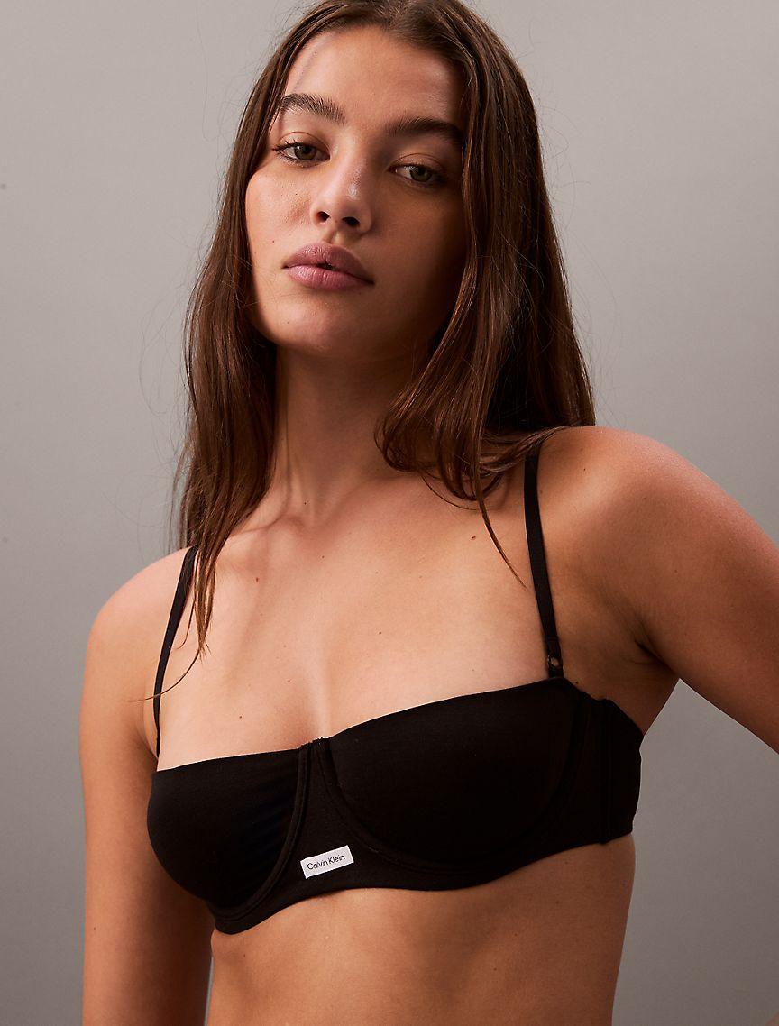 Cotton Modal Signature Unlined Balconette Bra Product Image