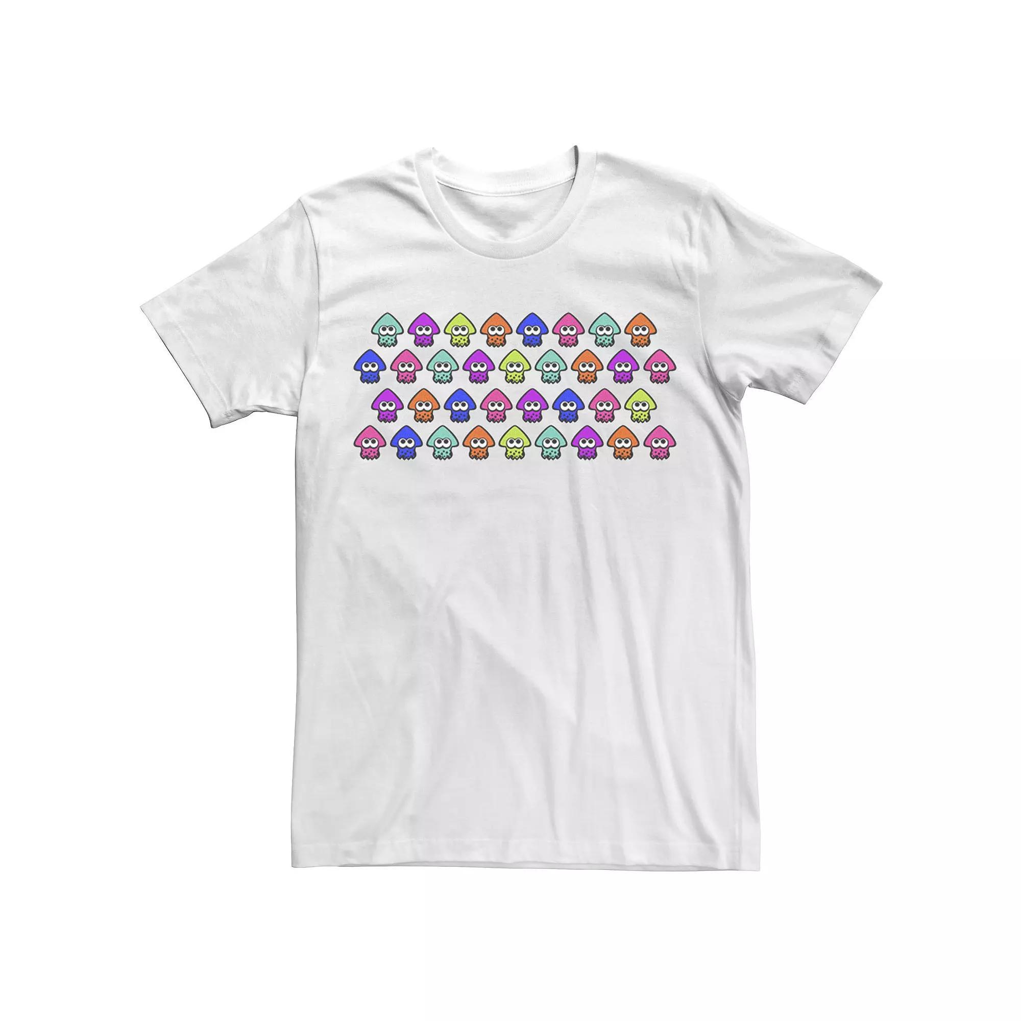 Men's Nintendo Splatoon Rainbow Inklings Squid Row Graphic Tee,  Product Image