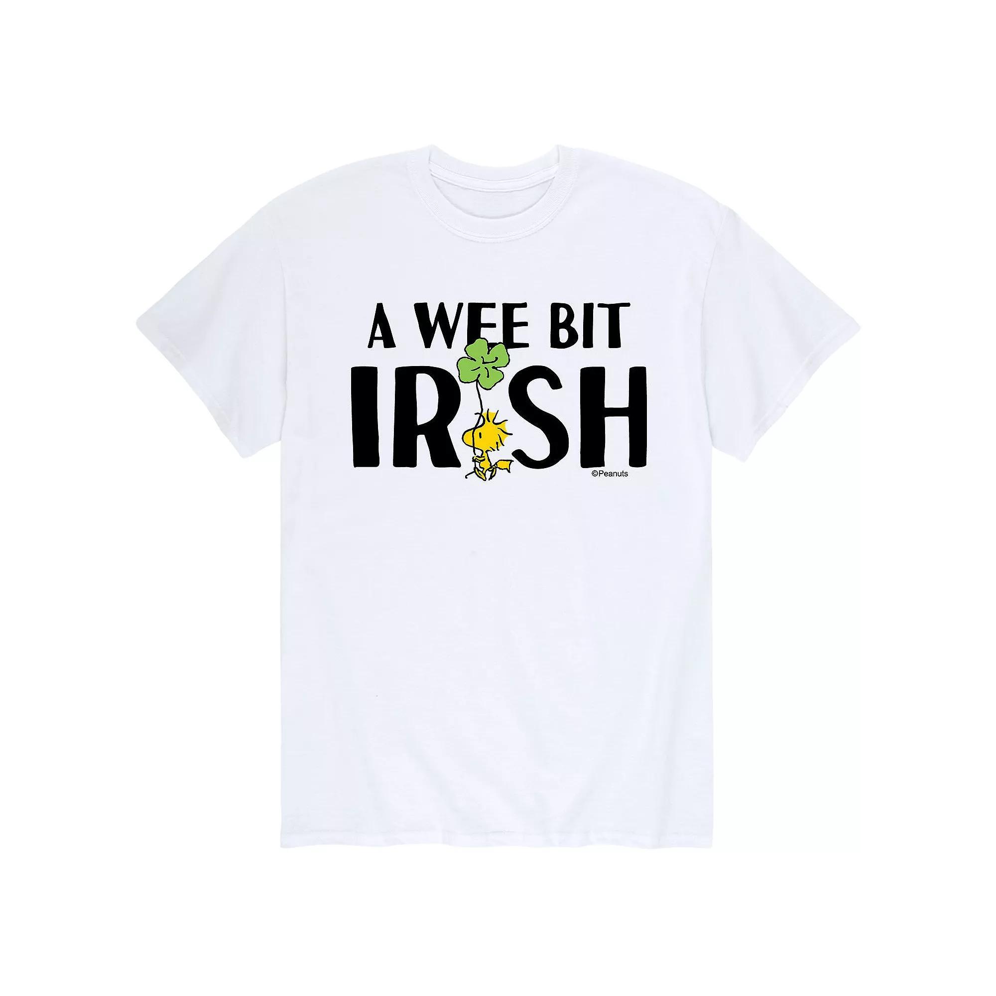 Men's Peanuts Woodstock St. Patrick's Day "A Wee Bit Irish" Tee,  Product Image