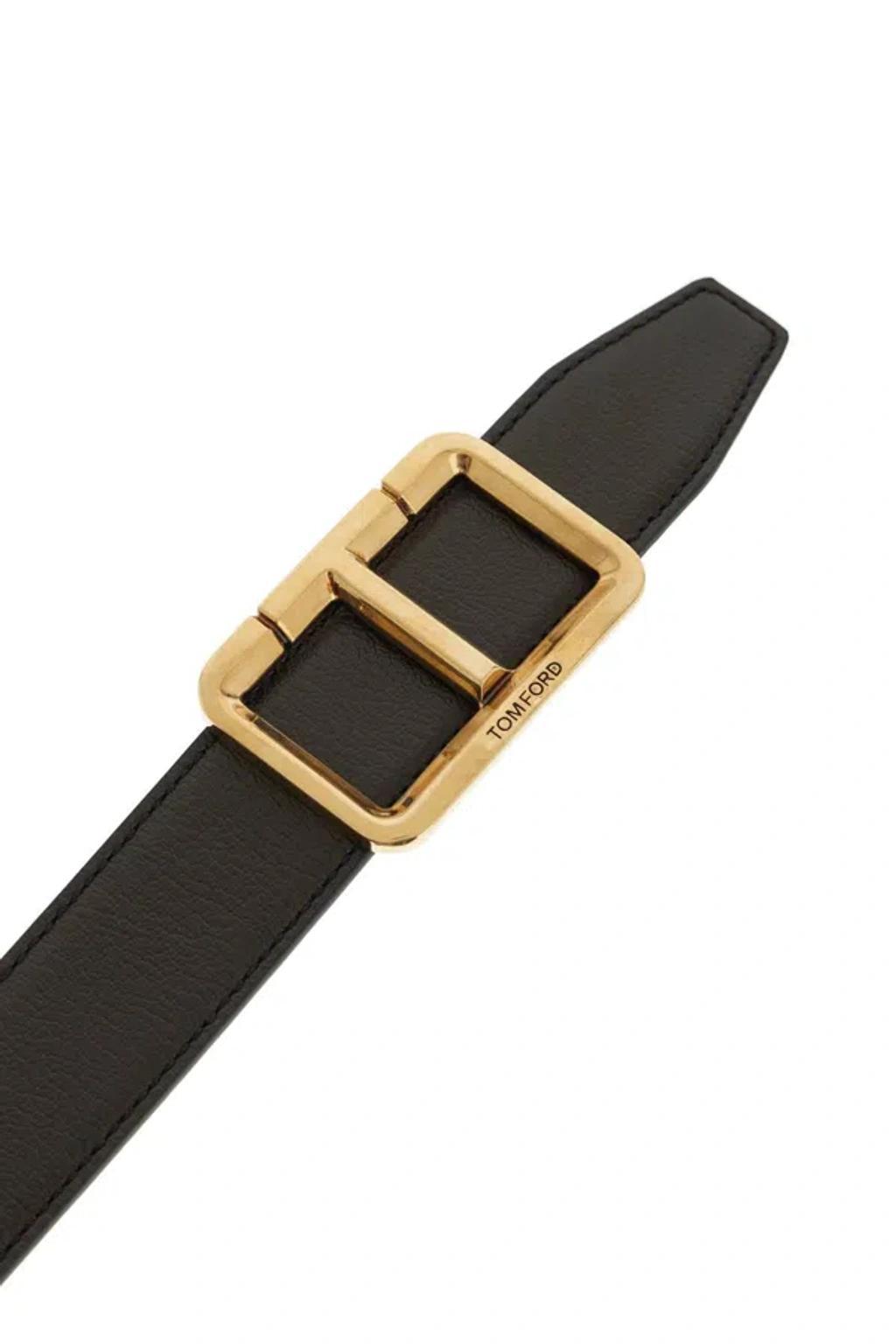 TOM FORD Leather Belt In Black Product Image