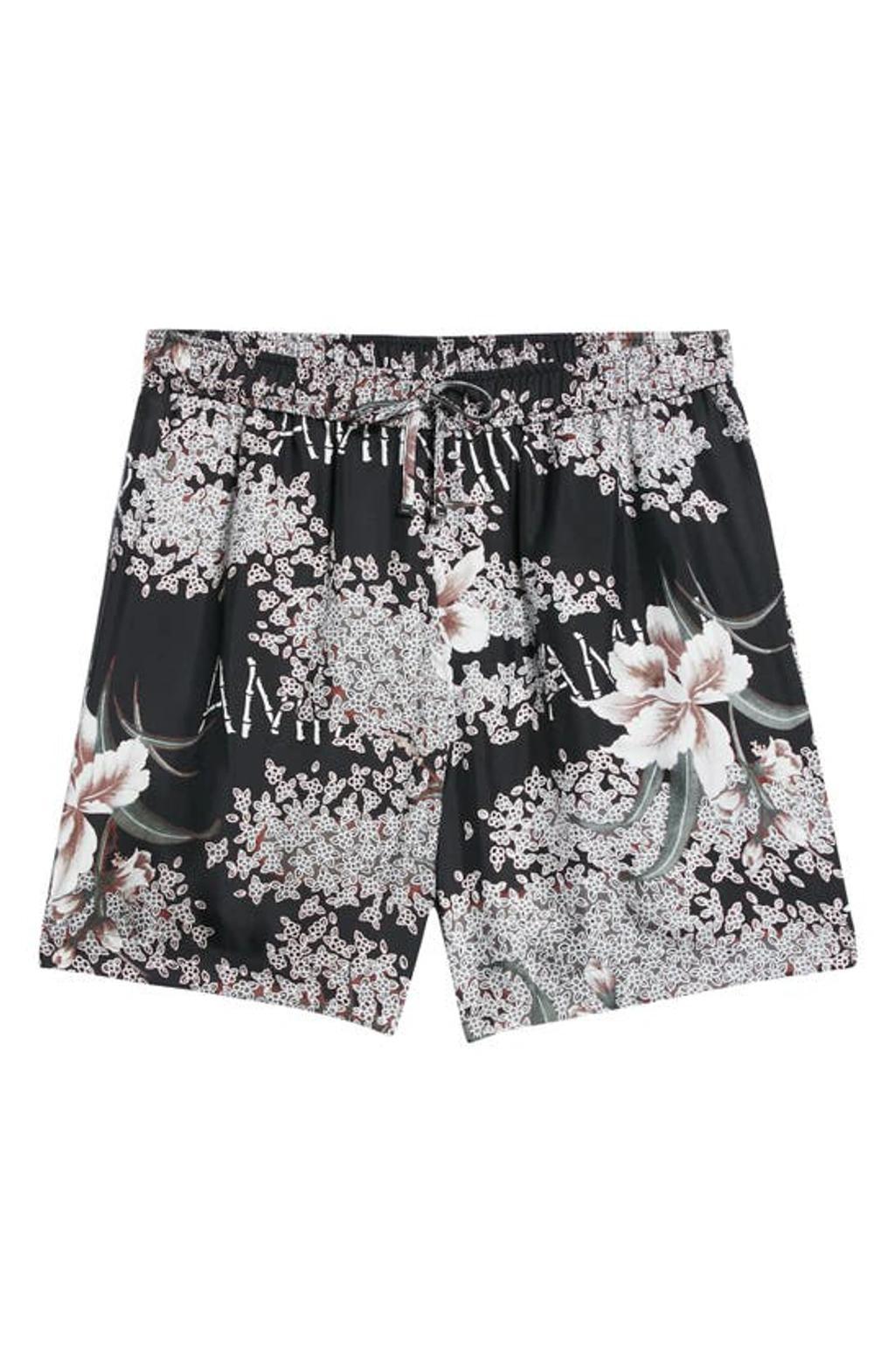 AMIRI All-over Graphic Print Shorts In Black Product Image