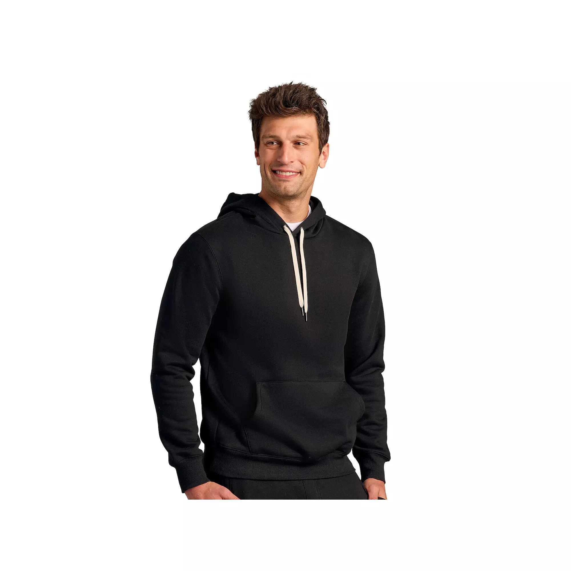 Men's True Classic French Terry Pullover Drawstring Hoodie, Size: Large, Black Product Image