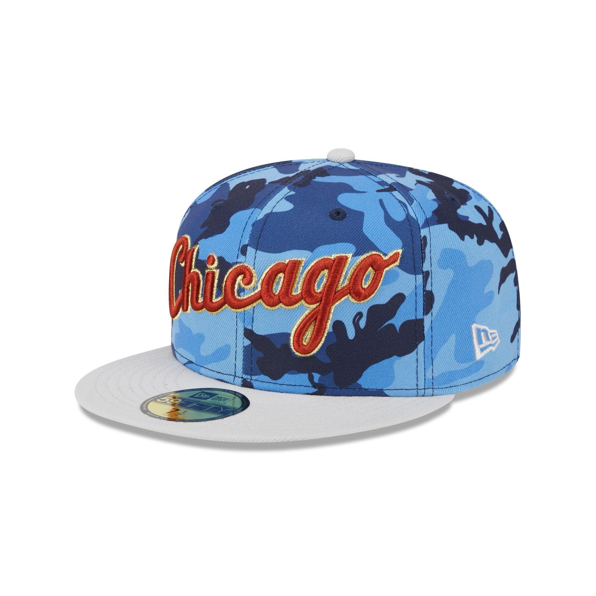 Chicago White Sox Blue Camo 59FIFTY Fitted Hat Male Product Image