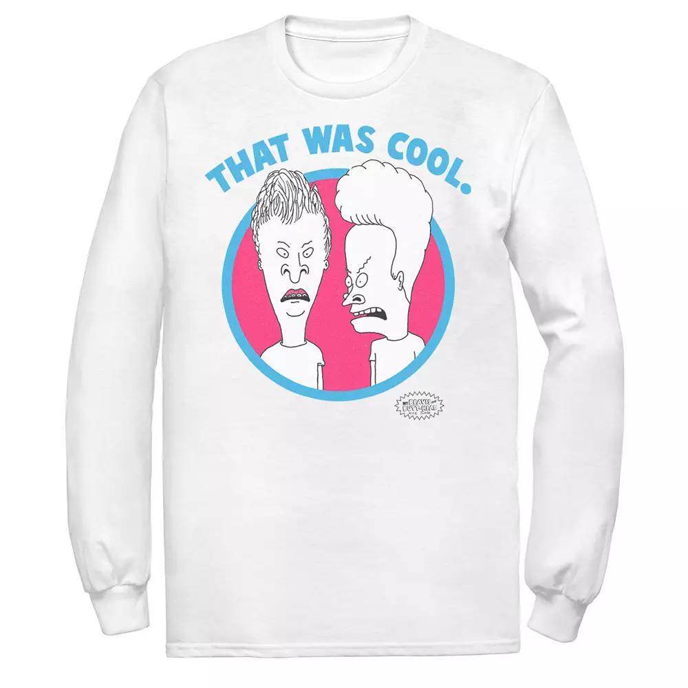 Men's Beavis Butthead Shocked Tee, Size: Medium, White Product Image