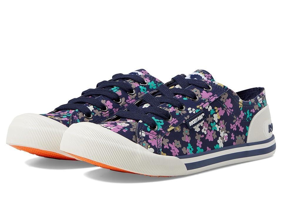 Rocket Dog Jazzin Womens Sneakers Blue Team Floral Product Image